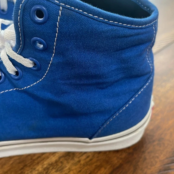 RARE Vans classic blue hi high top sz mens 9 womens 10.5 (RARE DEADSTOCK) unisex - Picture 9 of 16